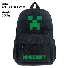 Minecraft canvas backpack bag