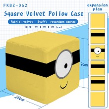 Despicable Me anime square velvet pillow