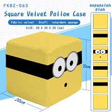 Despicable Me anime square velvet pillow