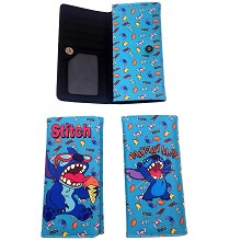 Stitch anime long wallet