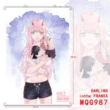 DARLING in the FRANXX anime wall scroll