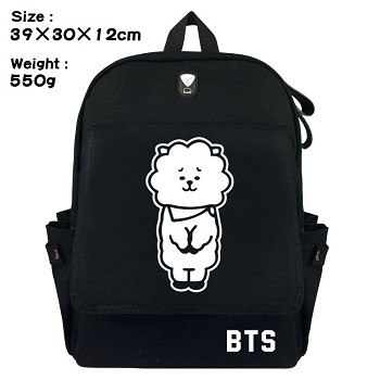 BTS canvas backpack bag