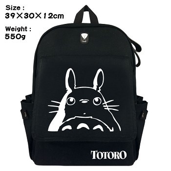 Totoro anime canvas backpack bag