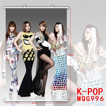 K-POP star wall scroll