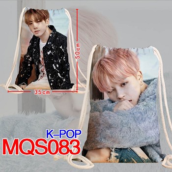 K-POP star drawstring backpack bag