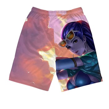 Overwatch beach pants shorts middle pants