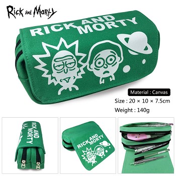 Rick and Morty anime canvas pen bag pencil bag