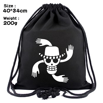 One Piece Robin anime drawstring backpack bag