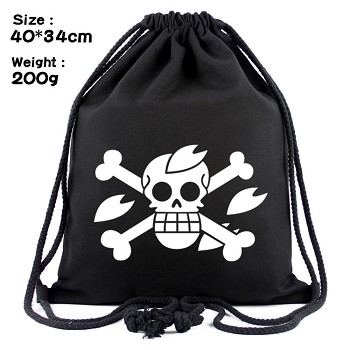 One Piece Chopper anime drawstring backpack bag