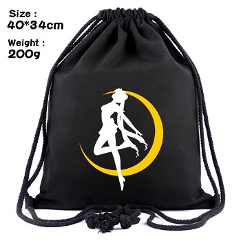 Sailor Moon anime drawstring backpack bag