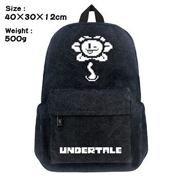 Undertale canvas backpack bag
