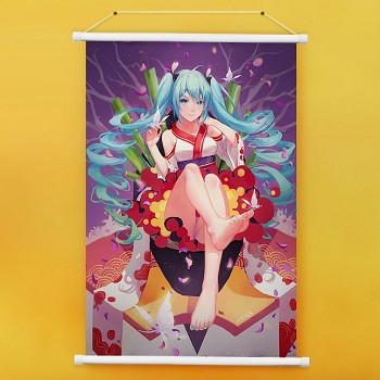 Hatsune Miku anime wall scroll