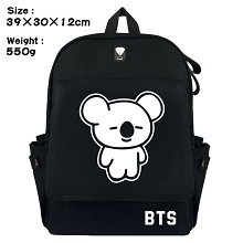 BTS canvas backpack bag