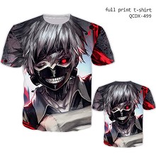 Tokyo ghoul anime short sleeve full print modal t-...