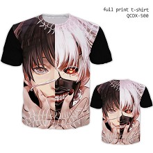 Tokyo ghoul anime short sleeve full print modal t-...