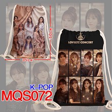 K-POP star drawstring backpack bag