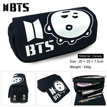 BTS canvas pen bag pencil bag