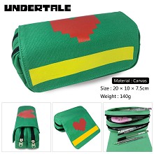 Undertale canvas pen bag pencil bag