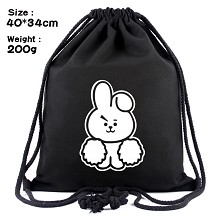 Star BTS drawstring backpack bag