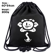 Undertale drawstring backpack bag