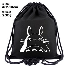 Totoro anime drawstring backpack bag