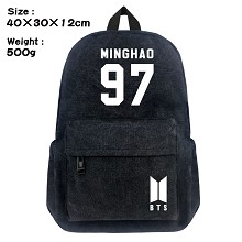 BTS-97-MINGHAO canvas backpack bag