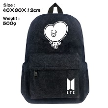 BTS canvas backpack bag