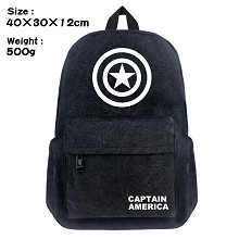 Captain America canvas backpack bag