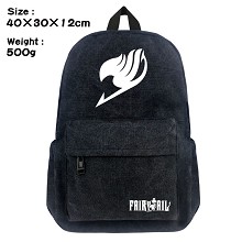 Fairy Tail anime canvas backpack bag