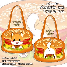 The hamburger shape shopping bag shoulder bag