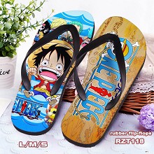 One Piece anime flip-flops shoes slippers a pair