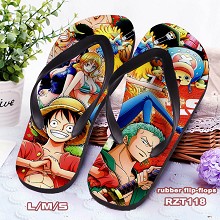 One Piece anime flip-flops shoes slippers a pair