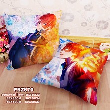 My Hero Academia anime two-sided pillow