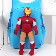 Iron Man children plush backpack school bag
