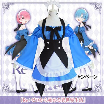 Re:Life in a different world from zero cosplay costume cloth dress a set