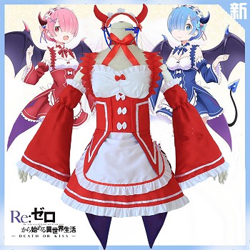 Re:Life in a different world from zero cosplay costume cloth dress a set