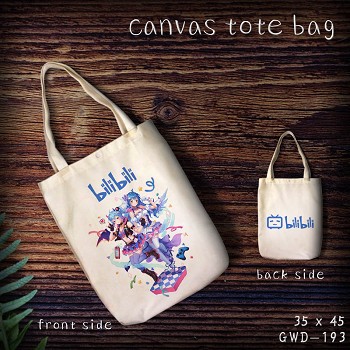 Bilibili anime canvas tote bag shopping bag