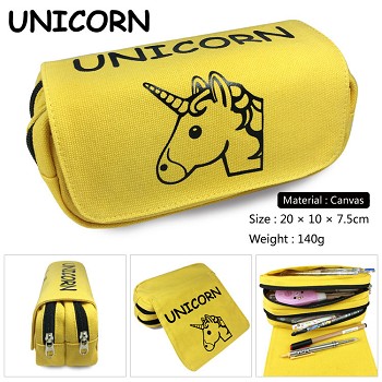 Unicorn canvas pen bag pencil bag