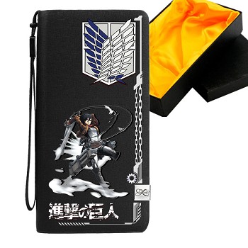 Attack on Titan anime long wallet