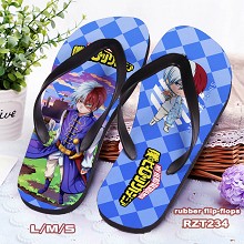 My Hero Academia anime flip-flops shoes slippers a pair