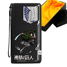 Attack on Titan anime long wallet