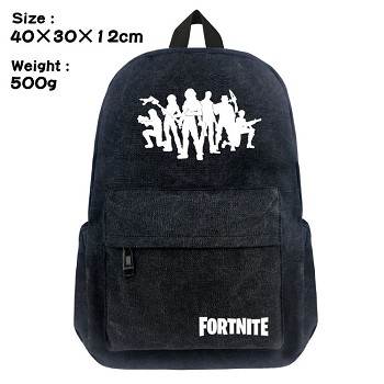 Fortnite canvas backpack bag