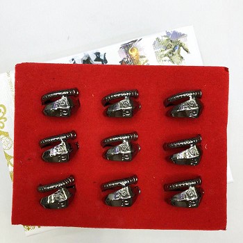 Naruto anime rings set(9pcs a set)