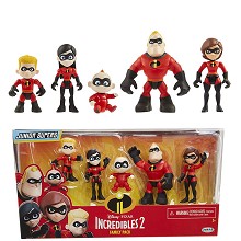 The Incredibles anime figures set(5pcs a set)