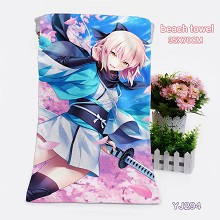 fate grand order anime beach towel bath towel