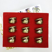 Naruto anime rings set(9pcs a set)