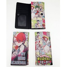 My Hero Academia anime long wallet