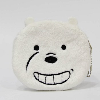 We Bare Bears plush wallet