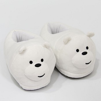 We Bare Bears plush shoes slippers a pair 28CM