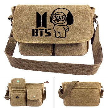 BTS canvas satchel shoulder bag